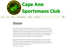 Tablet Screenshot of capeannsportsmansclub.org